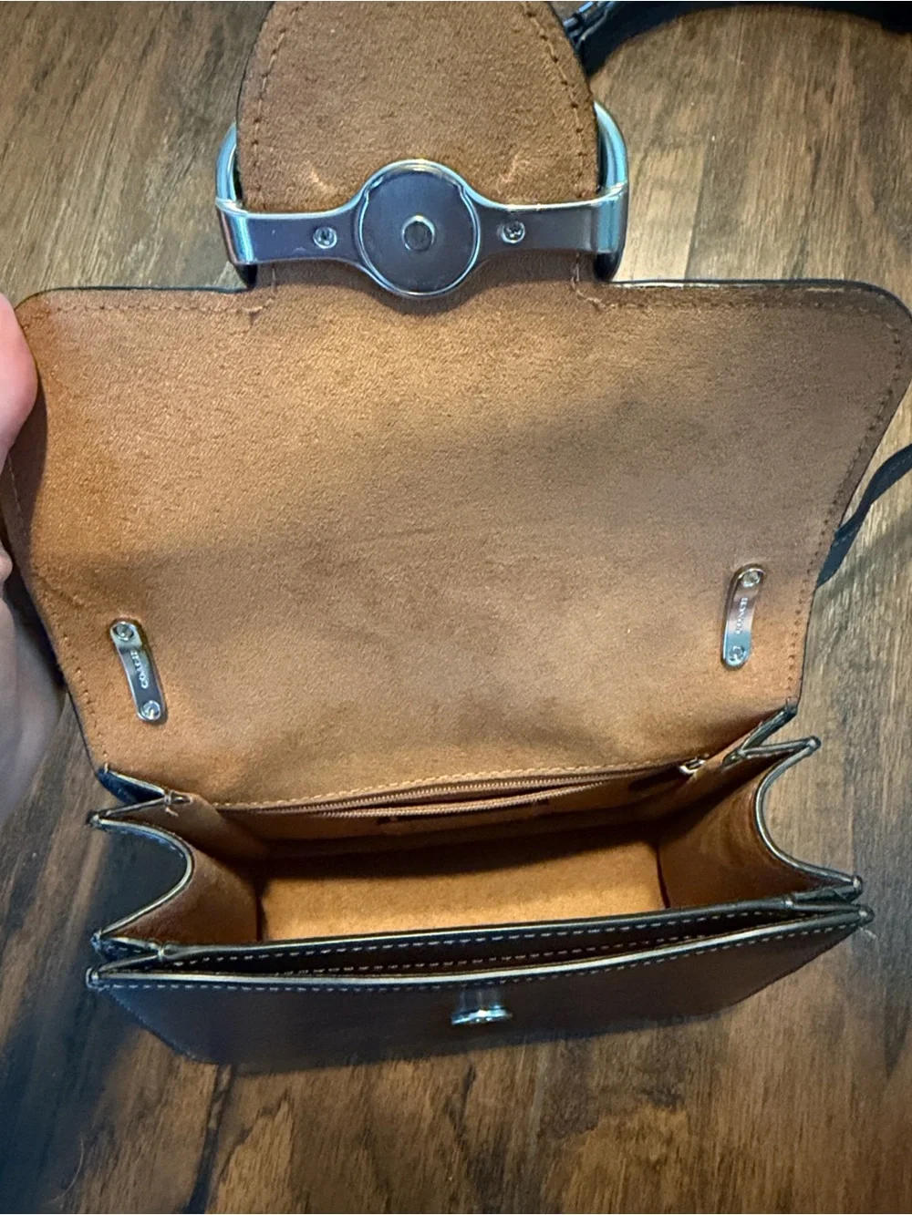Coach sleek black